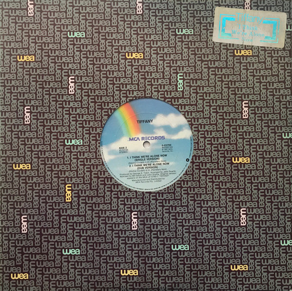 Tiffany – I Think We're Alone Now 12" vinyl record, image 3 of 3