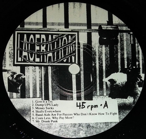 Laceration, The K. Shipley – Laceration / East Coast Super Stars 7" vinyl record, image 3 of 9