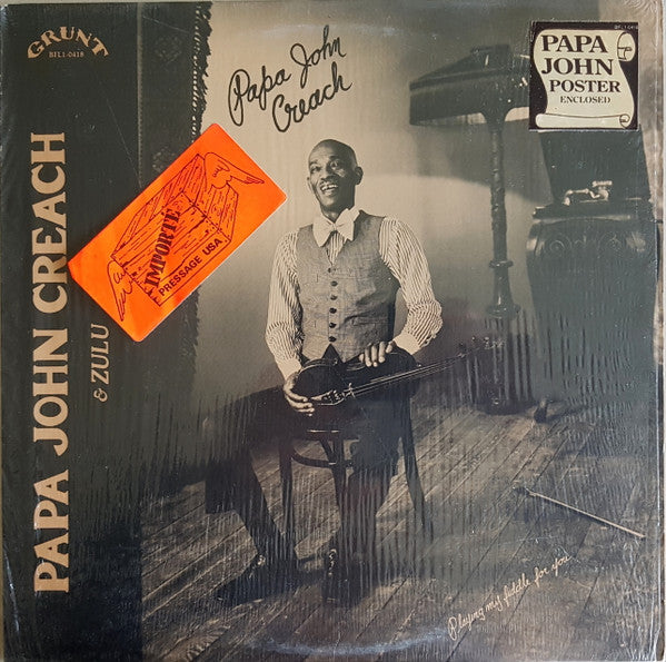 Papa John Creach, Zulu – Playing My Fiddle For You LP vinyl record, image 1 of 7
