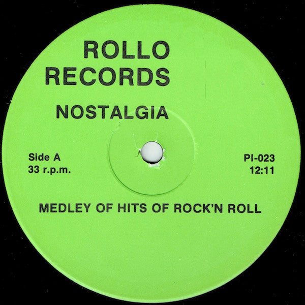 Various – Nostalgia - Medley Of Hits Of Rock'n Roll 12" vinyl record, image 1 of 2