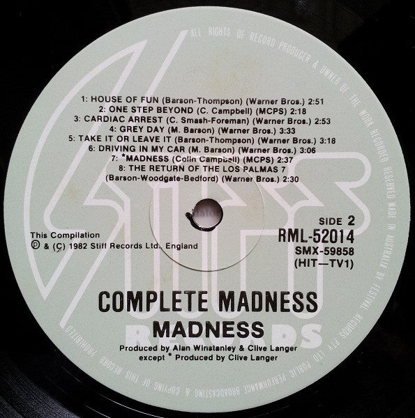 Madness – Complete Madness LP vinyl record, image 6 of 6