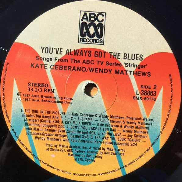 Kate Ceberano, Wendy Matthews – You've Always Got The Blues LP vinyl record, image 4 of 4