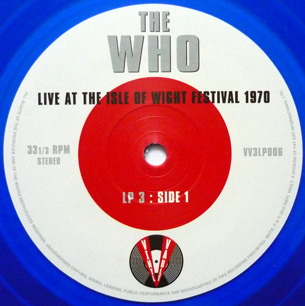 The Who – Live At The Isle Of Wight Festival 1970 (3xLP) LP vinyl record, image 10 of 10