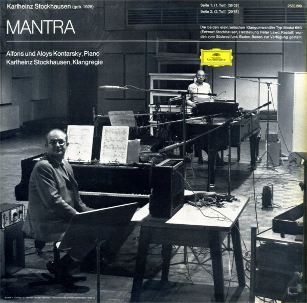 Karlheinz Stockhausen, Alfons & Aloys Kontarsky – Mantra LP vinyl record, image 4 of 6