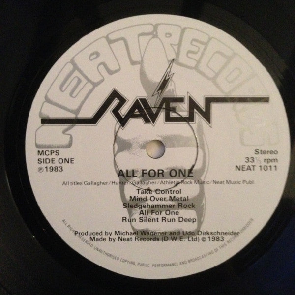 Raven – All For One LP vinyl record, image 3 of 7
