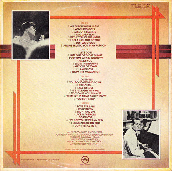 Ella Fitzgerald – Sings The Cole Porter Songbook (2xLP) LP vinyl record, image 3 of 7