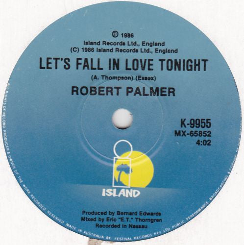 Robert Palmer – Addicted To Love 7" vinyl record, image 2 of 2