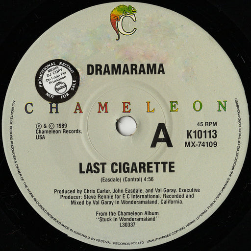 Dramarama – Last Cigarette 7" vinyl record, image 1 of 2