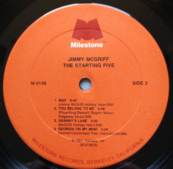 Jimmy McGriff – The Starting Five LP vinyl record, image 4 of 4