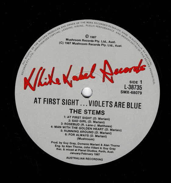 The Stems – At First Sight Violets Are Blue LP vinyl record, image 3 of 6