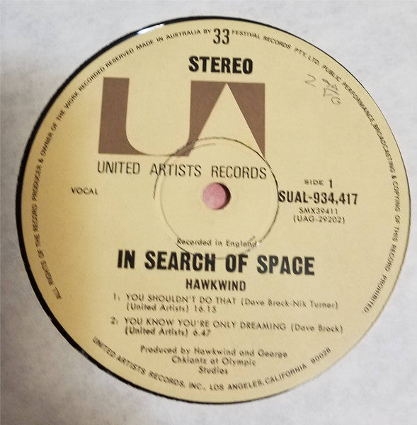 Hawkwind – X In Search Of Space LP vinyl record, image 3 of 5