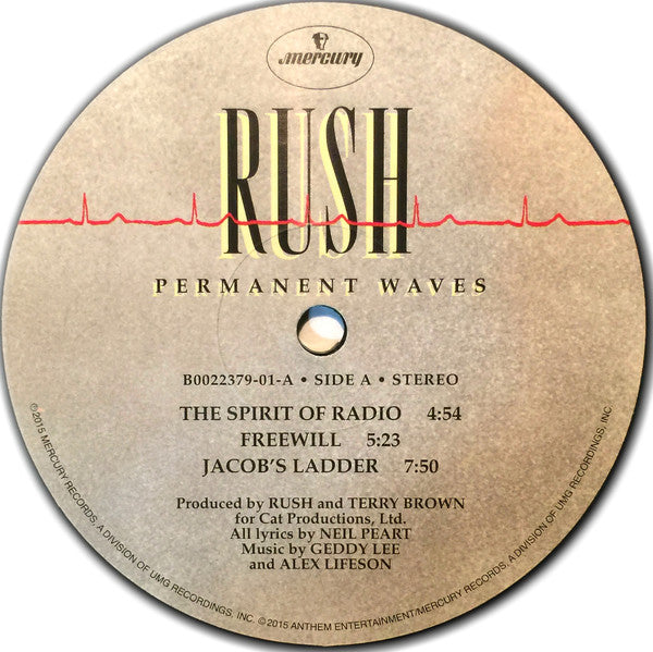 Rush – Permanent Waves LP vinyl record, image 3 of 7