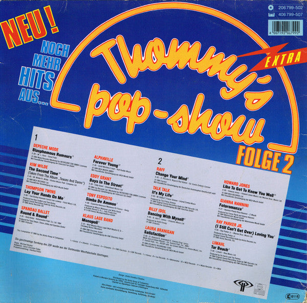 Various – Thommy's Pop-Show Extra Folge 2 LP vinyl record, image 2 of 7