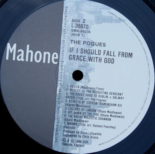 The Pogues – If I Should Fall From Grace With God LP vinyl record, image 4 of 5