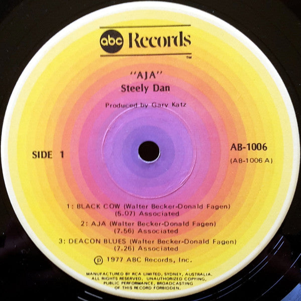 Steely Dan – Aja LP vinyl record, image 4 of 5
