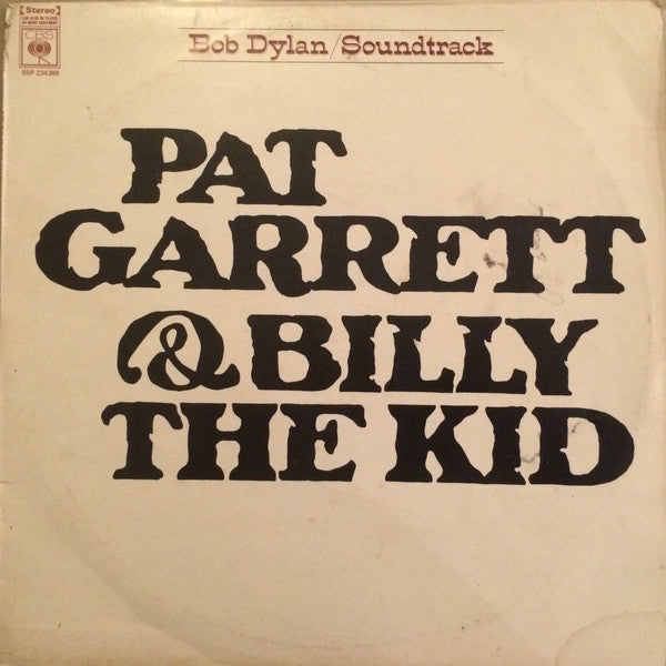 Bob Dylan – Pat Garrett & Billy The Kid - Original Soundtrack Recording LP vinyl record, image 1 of 2