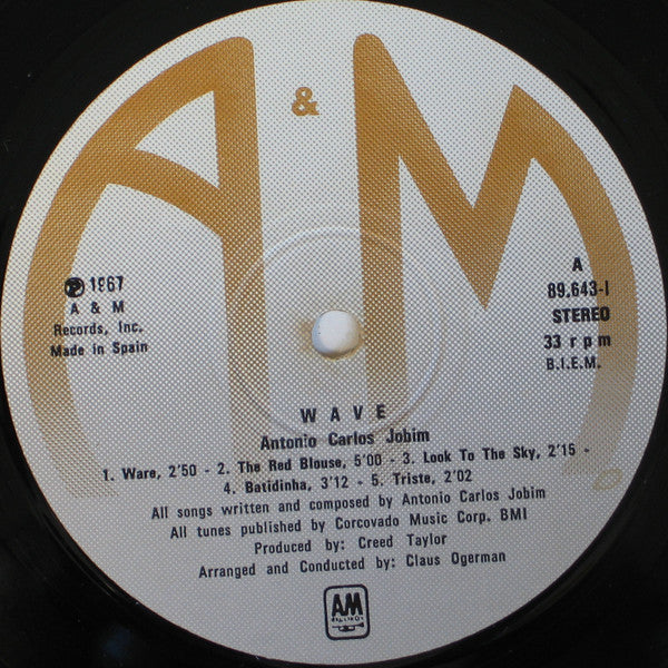 Antonio Carlos Jobim – Wave LP vinyl record, image 5 of 6
