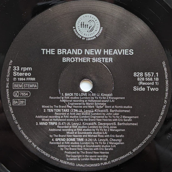 The Brand New Heavies – Brother Sister (2xLP) LP vinyl record, image 4 of 10