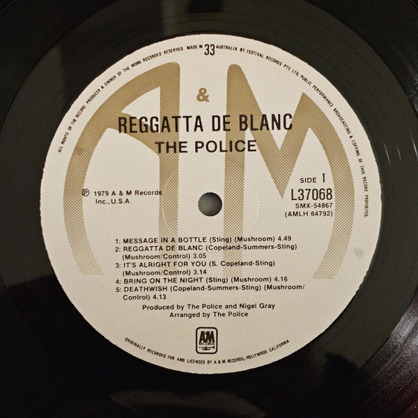The Police – Reggatta De Blanc LP vinyl record, image 5 of 6
