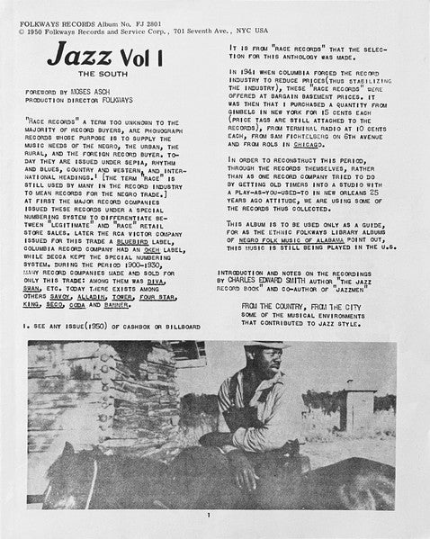 Various – Jazz Volume 1: The South LP vinyl record, image 5 of 6