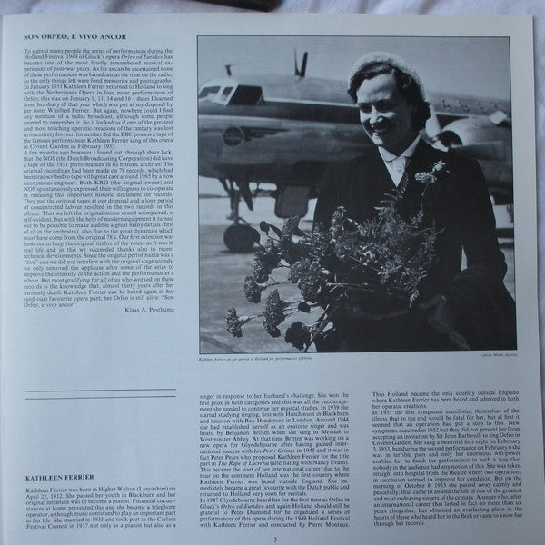 Kathleen Ferrier – Orfeo Ed Euridice (2xLP) LP vinyl record, image 4 of 7