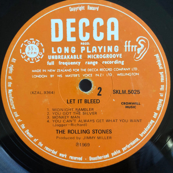 The Rolling Stones – Let It Bleed LP vinyl record, image 5 of 5