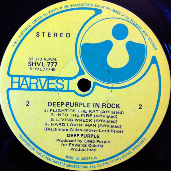Deep Purple – In Rock LP vinyl record, image 6 of 6