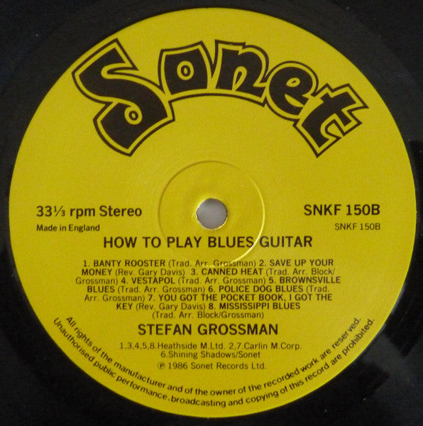 Stefan Grossman, Rory Block – How To Play Blues Guitar LP vinyl record, image 4 of 4