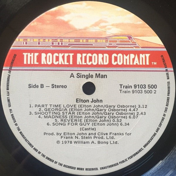 Elton John – A Single Man LP vinyl record, image 6 of 7