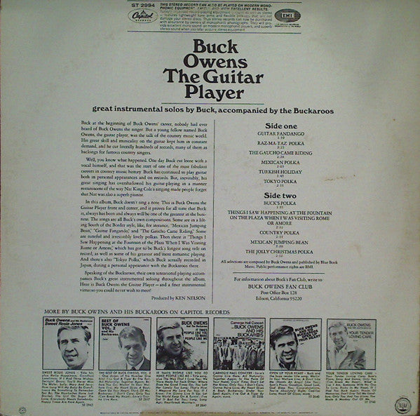 Buck Owens, The Buckaroos – The Guitar Player LP vinyl record, image 2 of 4