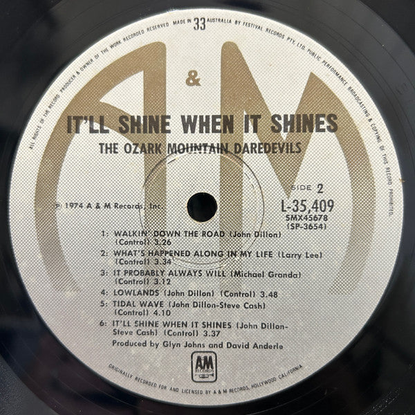 The Ozark Mountain Daredevils – It'll Shine When It Shines LP vinyl record, image 4 of 5