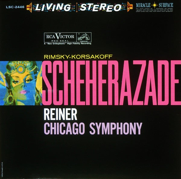 Nikolai Rimsky-Korsakov, Fritz Reiner, Chicago Symphony Orchestra – Scheherazade LP vinyl record, image 1 of 10
