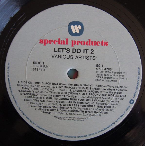 Various – Let's Do It 2 LP vinyl record, image 3 of 4