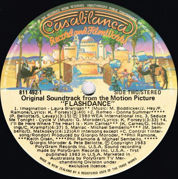 Various – Flashdance (Original Soundtrack From The Motion Picture) LP vinyl record, image 4 of 5