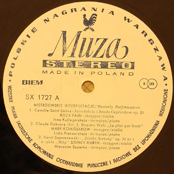 Various – Mistrzowskie Interpretacje LP vinyl record, image 3 of 4