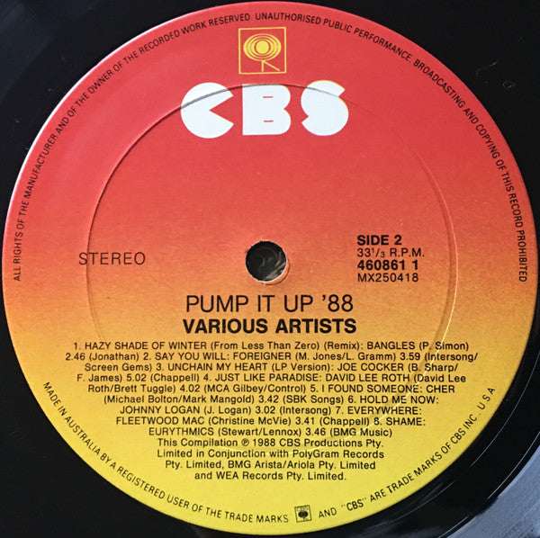 Various – Pump It Up 88 LP vinyl record, image 4 of 4