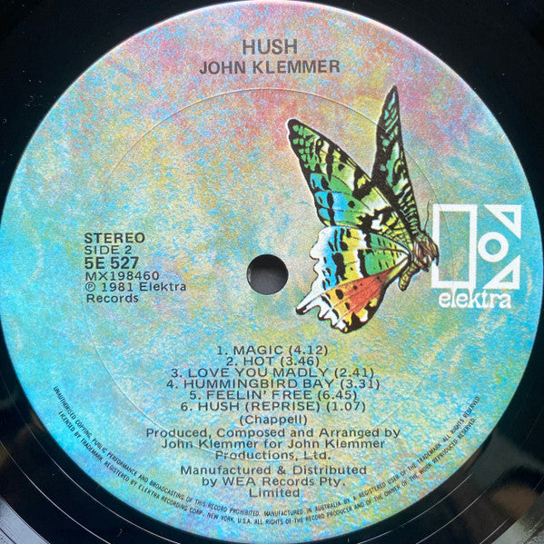 John Klemmer – Hush LP vinyl record, image 6 of 6