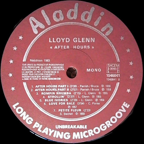 Lloyd Glenn – After Hours LP vinyl record, image 4 of 6
