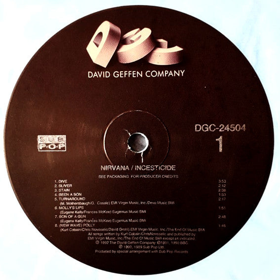 Nirvana – Incesticide LP vinyl record, image 3 of 8