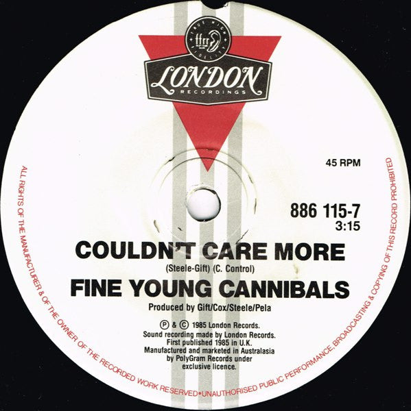 Fine Young Cannibals – Ever Fallen In Love 7" vinyl record, image 4 of 4