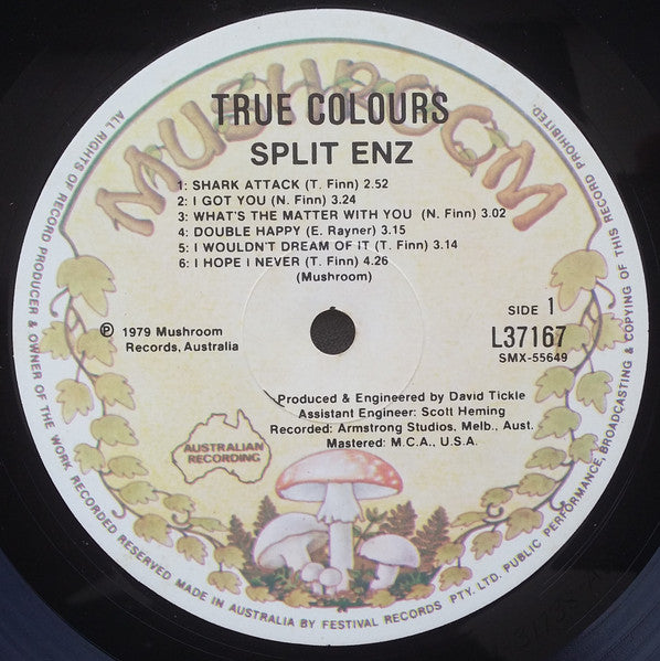 Split Enz – True Colours LP vinyl record, image 3 of 4