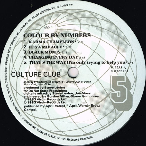 Culture Club – Colour By Numbers LP vinyl record, image 3 of 10
