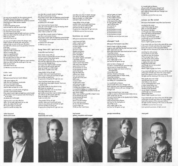Little Feat – Let It Roll LP vinyl record, image 6 of 6