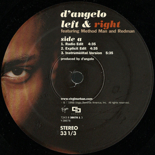 D'Angelo – Left & Right 12" vinyl record, image 3 of 4