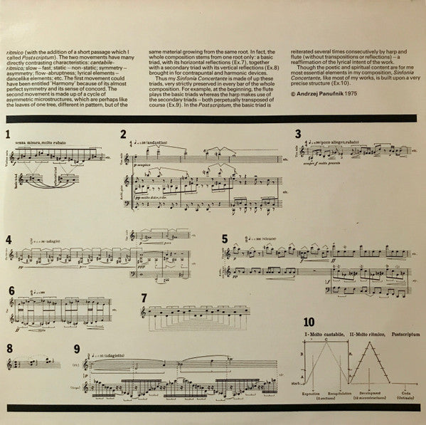 Andrzej Panufnik, Yehudi Menuhin, Menuhin Festival Orchestra, Aurèle Nicolet, Osian Ellis – Concerto For Violin And Strings / Sinfonia Concertante LP vinyl record, image 3 of 6