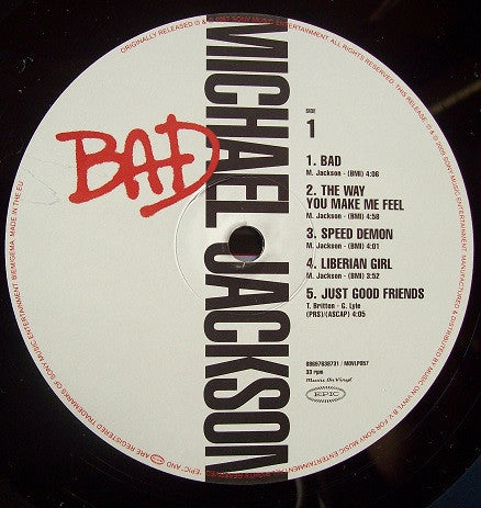 Michael Jackson – Bad LP vinyl record, image 6 of 9