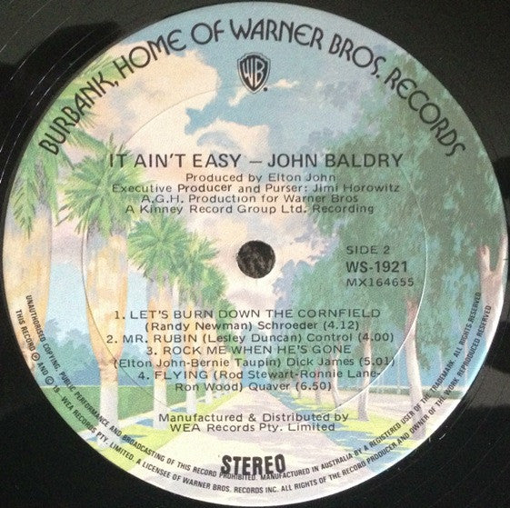 Long John Baldry – It Ain't Easy LP vinyl record, image 4 of 4