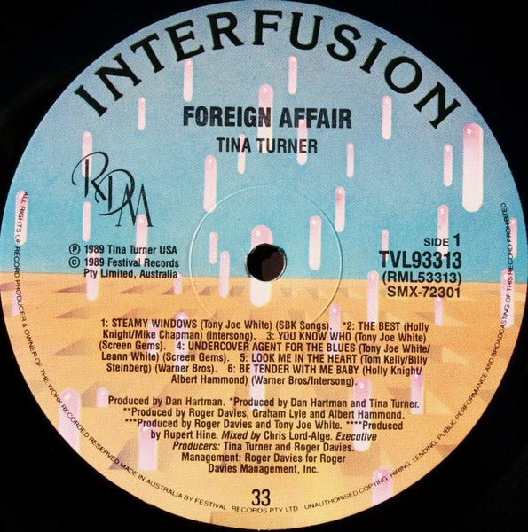 Tina Turner – Foreign Affair / Radio Interview LP vinyl record, image 5 of 7