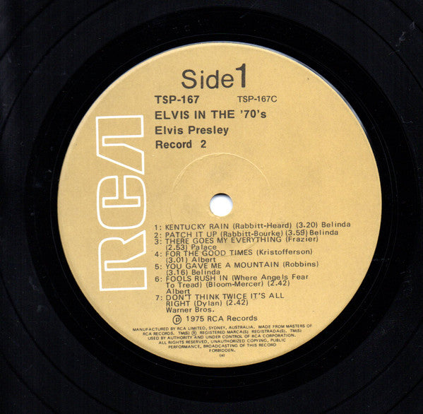 Elvis Presley – Elvis In The 70's (2xLP) LP vinyl record, image 6 of 8