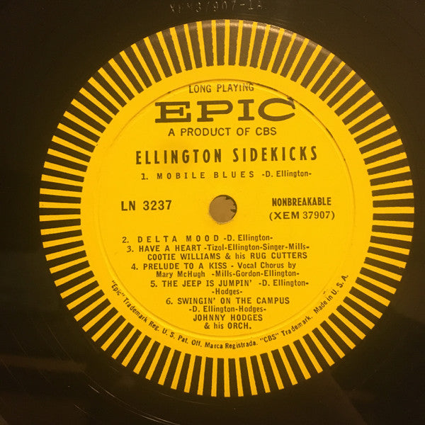Johnny Hodges And His Orchestra, Rex Stewart And His Orchestra, Barney Bigard And His Orchestra, Cootie Williams & His Rug Cutters – Ellington Sidekicks LP vinyl record, image 4 of 4